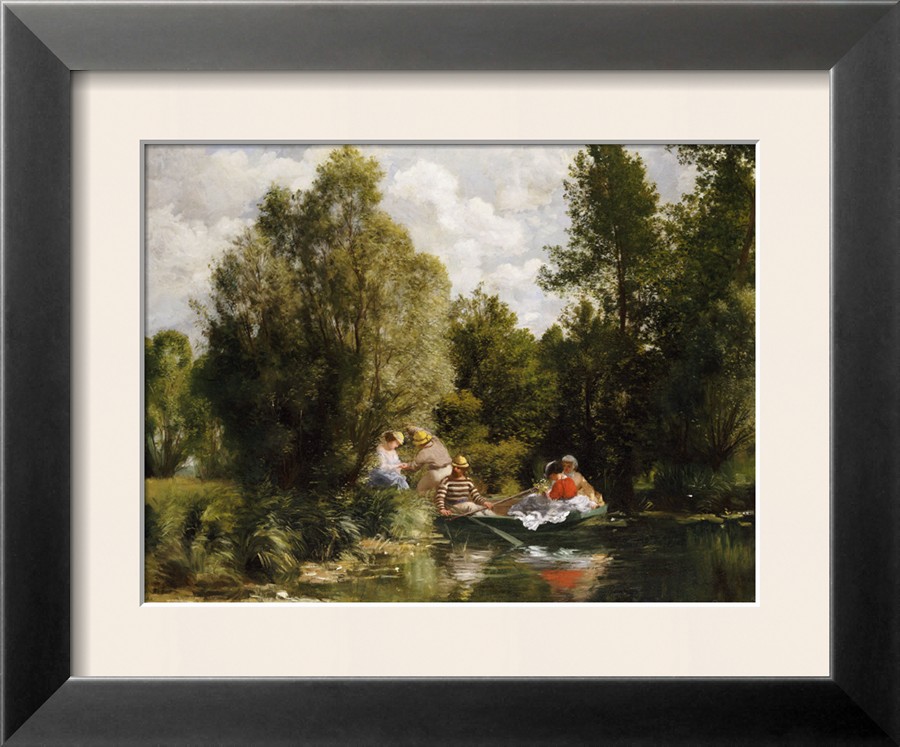 The Pond at Fees - Pierre Auguste Renoir Painting